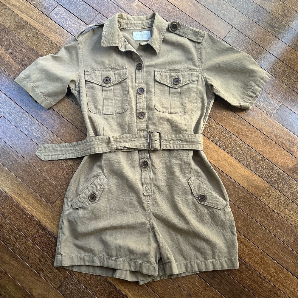 Converse Utility Romper W/ Removable Belt (sz 2)